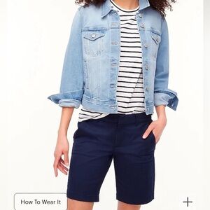 J.Crew Navy blue Bermuda shorts 7” size 00